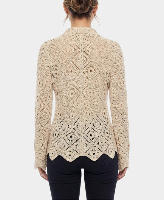 
Crochet Top in BEIGE view 2