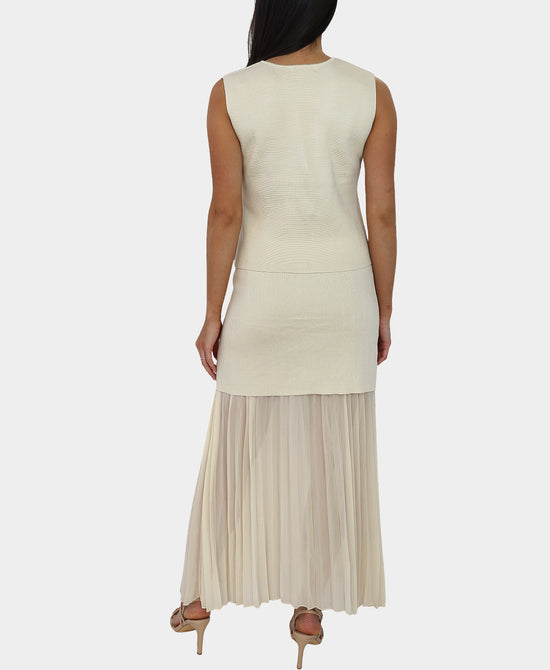 Top w/ Gold Hardware Buttons & Skirt - 2 Pc Set view 2