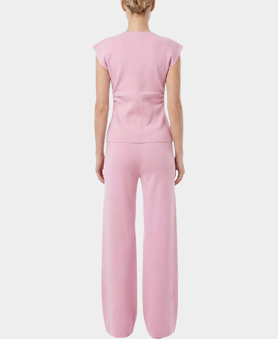 
Top w/ Gold Hardware Buttons & Pants - 2 Pc Set in PINK view 2