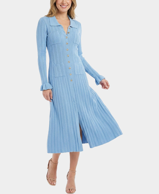 
Knit Midi Dress in BLUE view 1