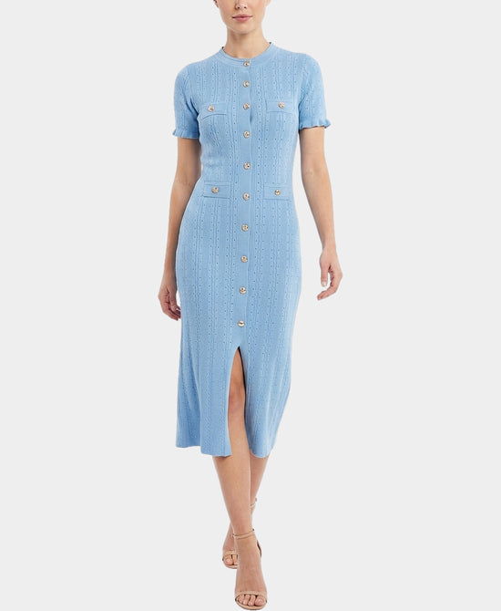 
Knit Midi Dress in BLUE view 1