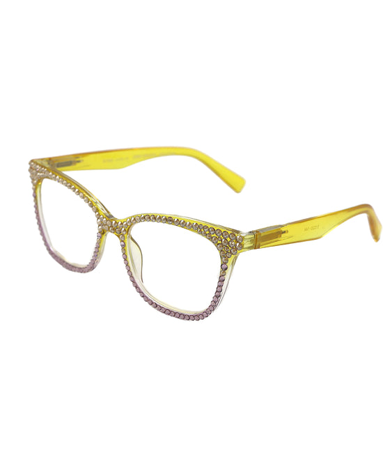 Genuine Crystal Cat Eye Readers view 