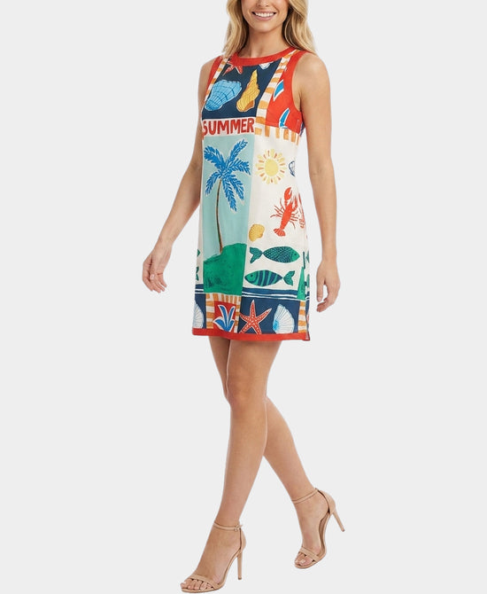 
"Summer" Print Dress in MULTI view 1