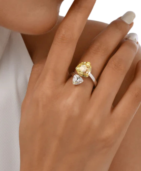 Genuine Crystal Ring view 