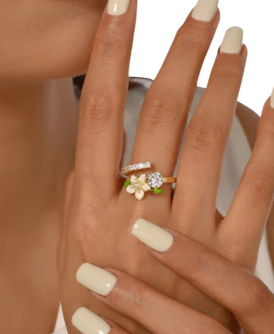 Flower Wrap Ring view 