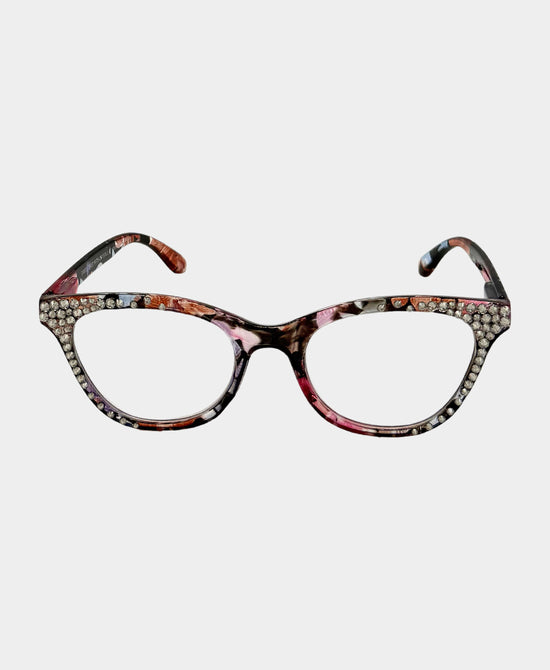 
Genuine Crystal Floral Readers in MULTI view 2