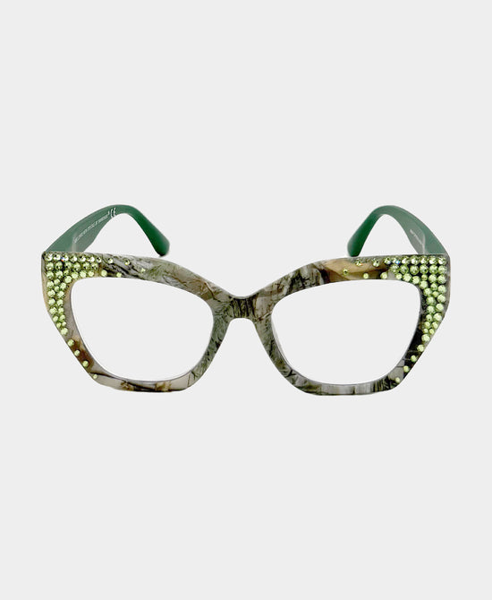 
Genuine Crystal Printed Readers in GREEN view 2