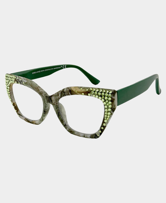 
Genuine Crystal Printed Readers in GREEN view 1