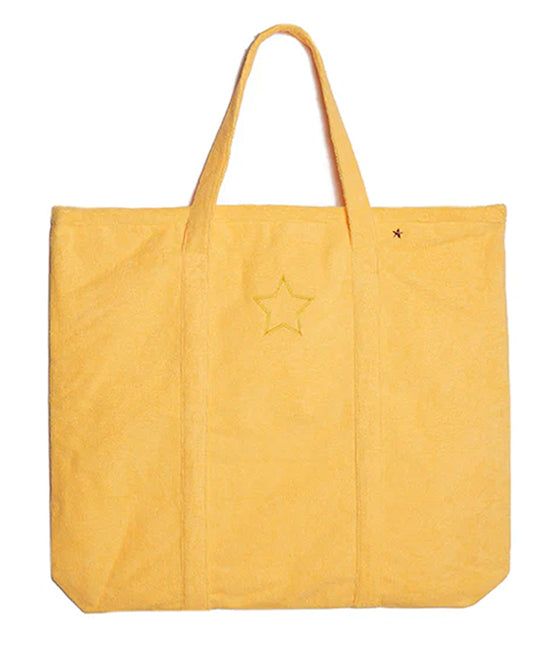 Oversized Terry Cloth Tote Bag w/ Star view 