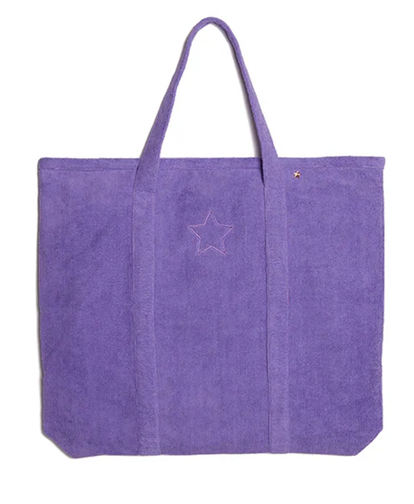 Oversized Terry Cloth Tote Bag w/ Star view 1