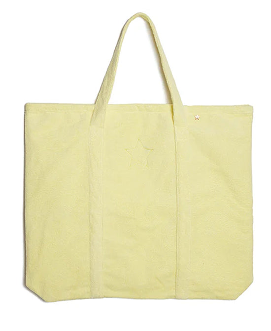 Oversized Terry Cloth Tote Bag w/ Star view 