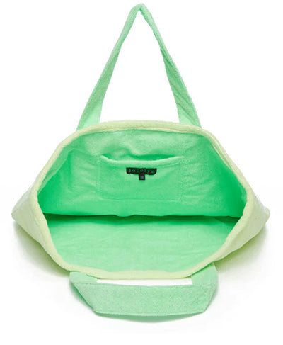 Two Tone Oversized Terry Cloth Tote Bag image 2