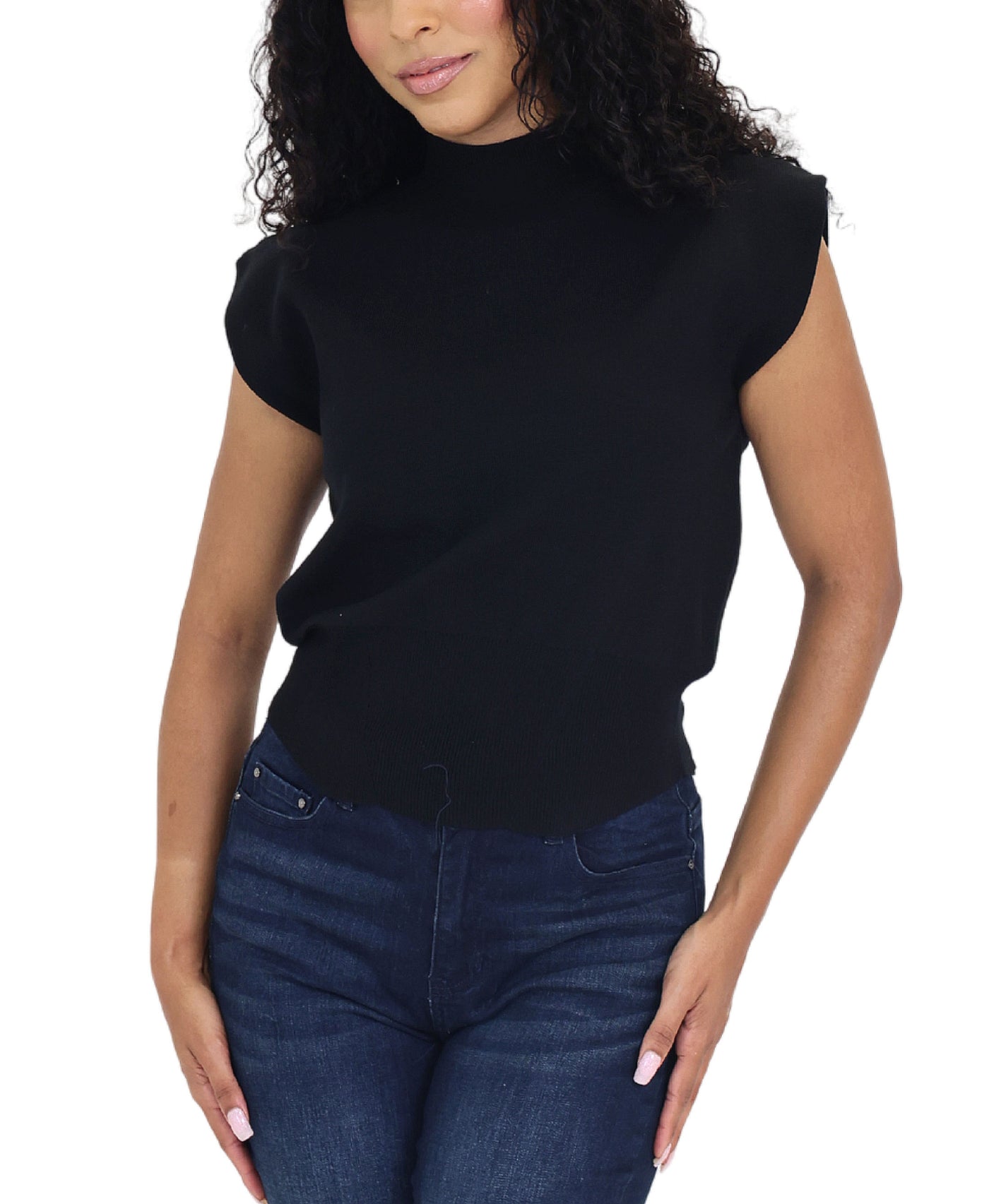 Mock Neck Top view 1