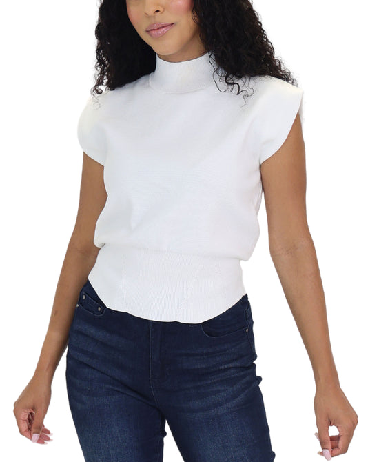 Mock Neck Top view 
