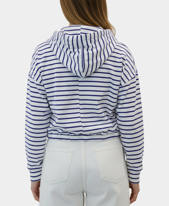 Striped Top w/ Hood view 2