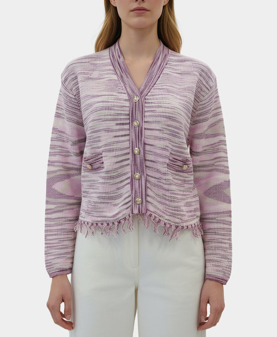 Cardigan w/ Fringe view 1