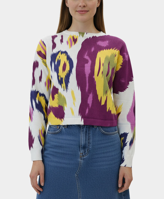 Printed Sweater view 1