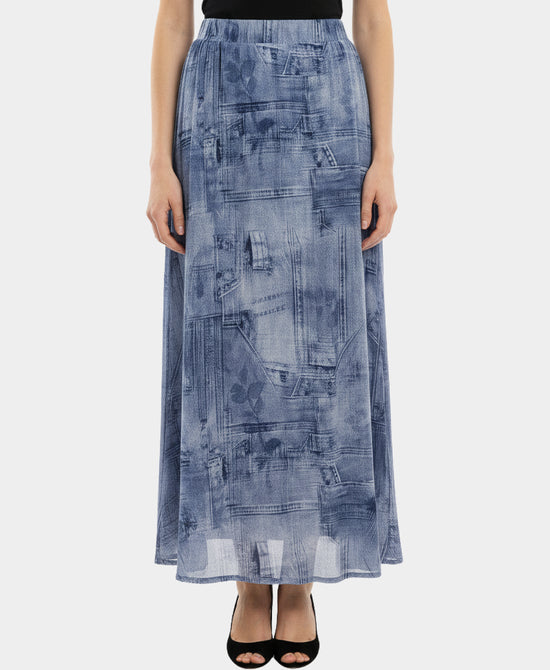 Printed Maxi Skirt view 1