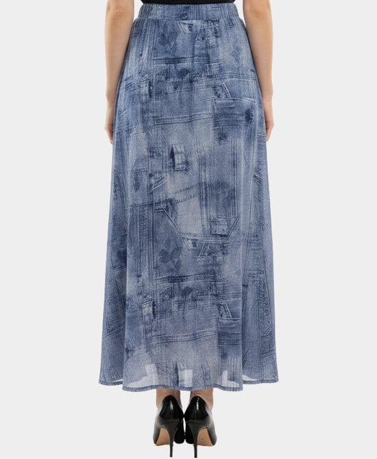Printed Maxi Skirt view 2