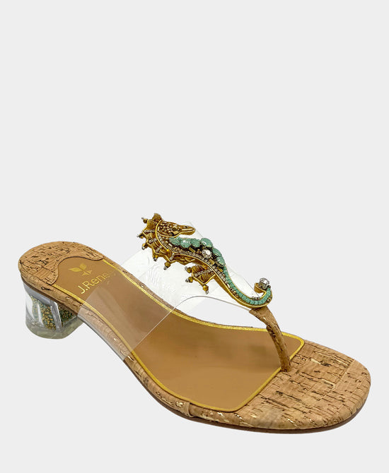 Seahorse Heeled Thong Sandal view 1