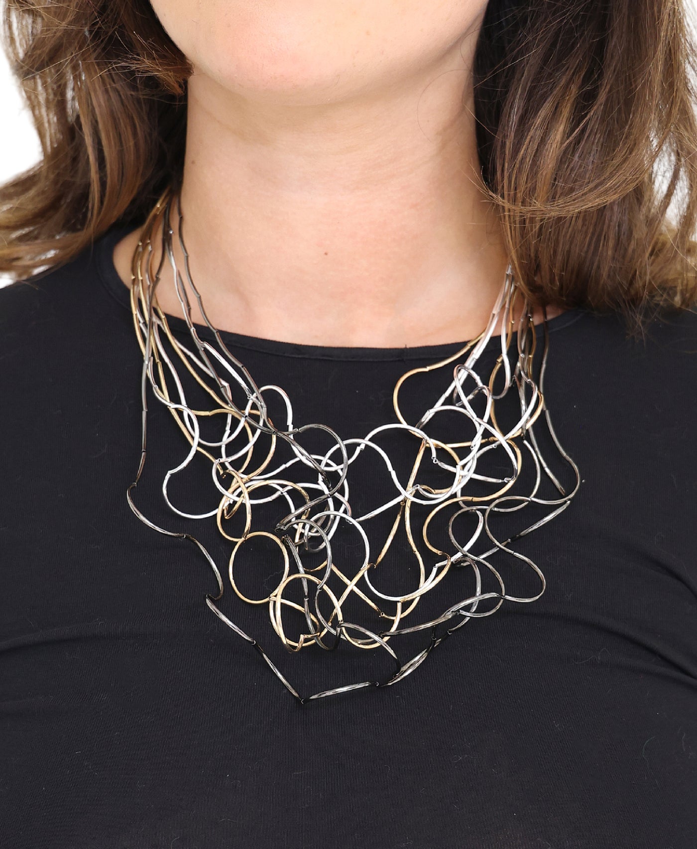 Wire Ruffle Necklace view 1