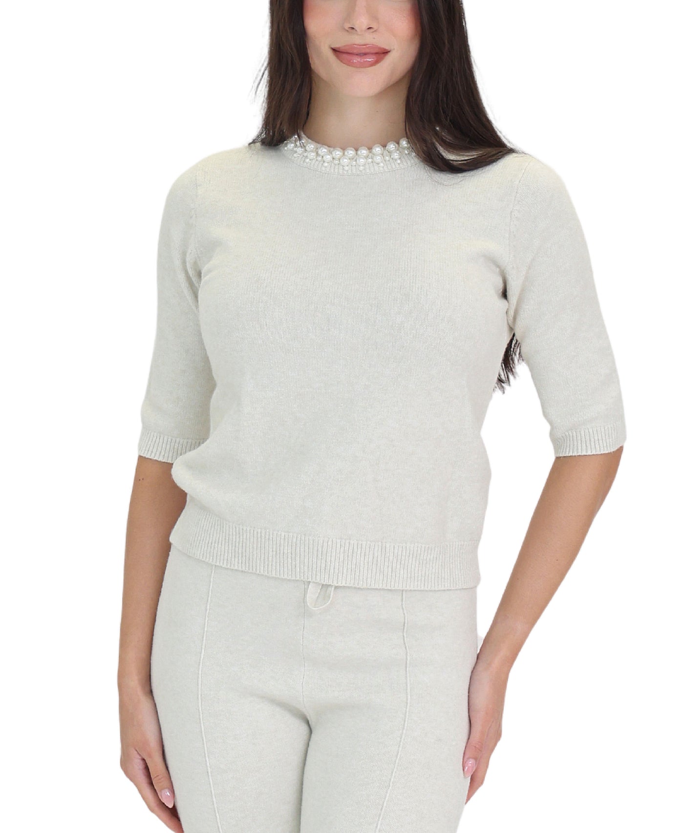 Sweater w/ Pearls view 1