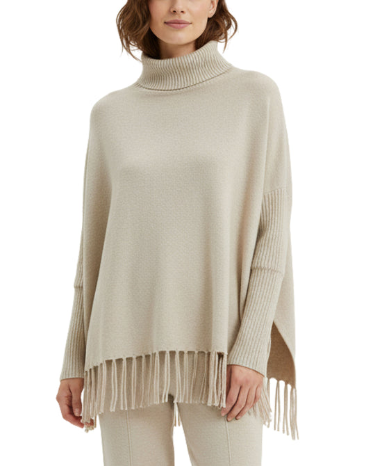 Turtleneck Sweater w/ Fringe view 