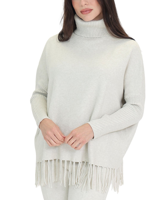 Turtleneck Sweater w/ Fringe view 