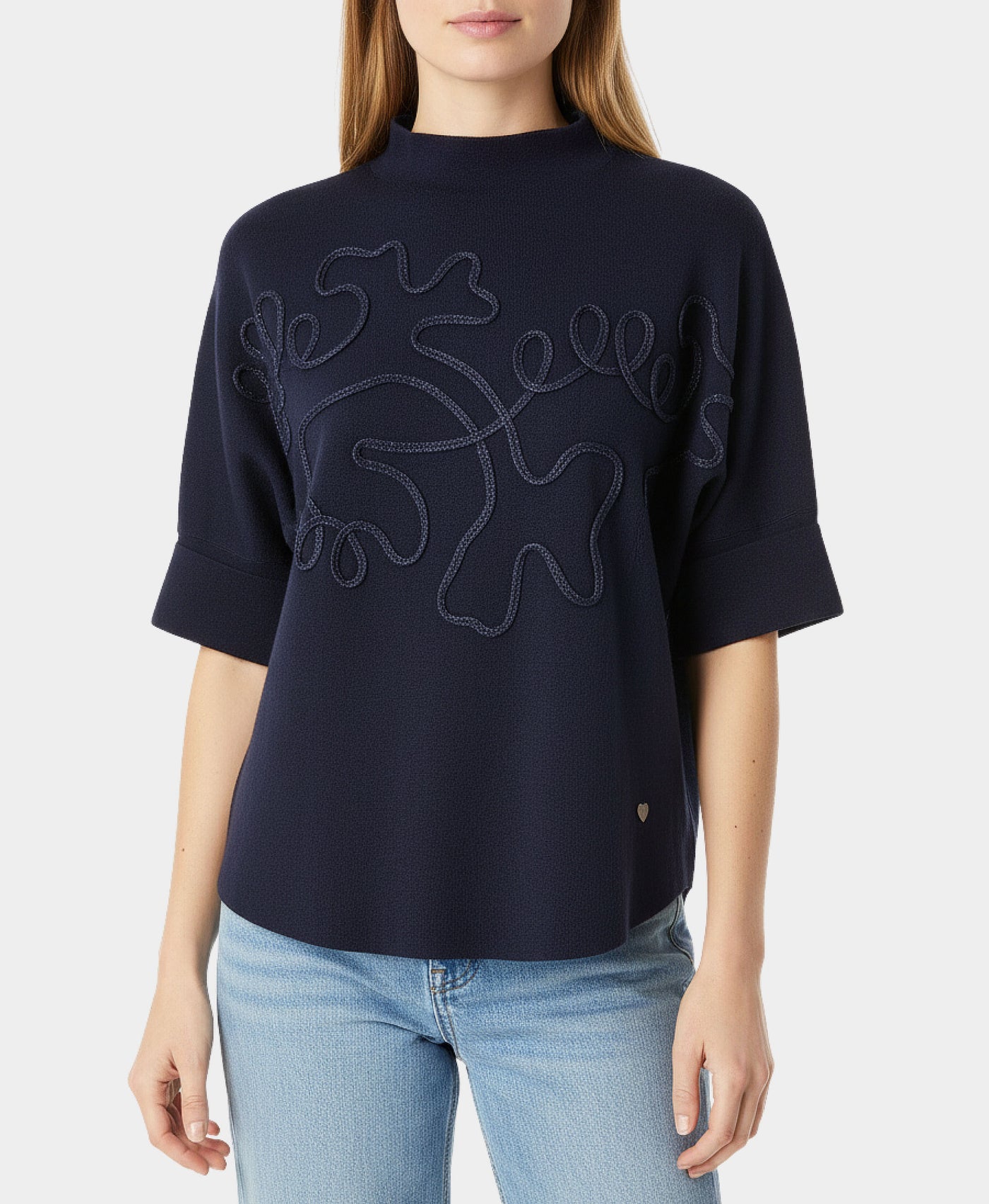 Shimmer Swirl Design Sweater view 1