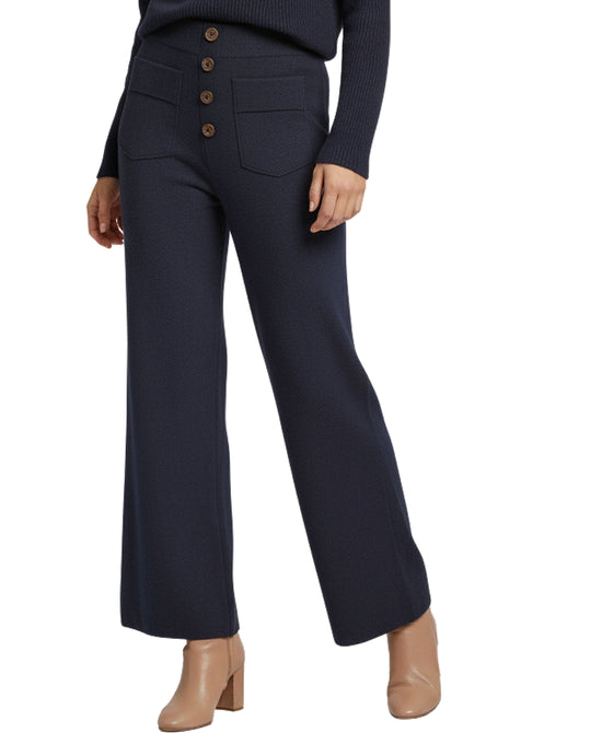 Knit Pants w/ Button Accents view 