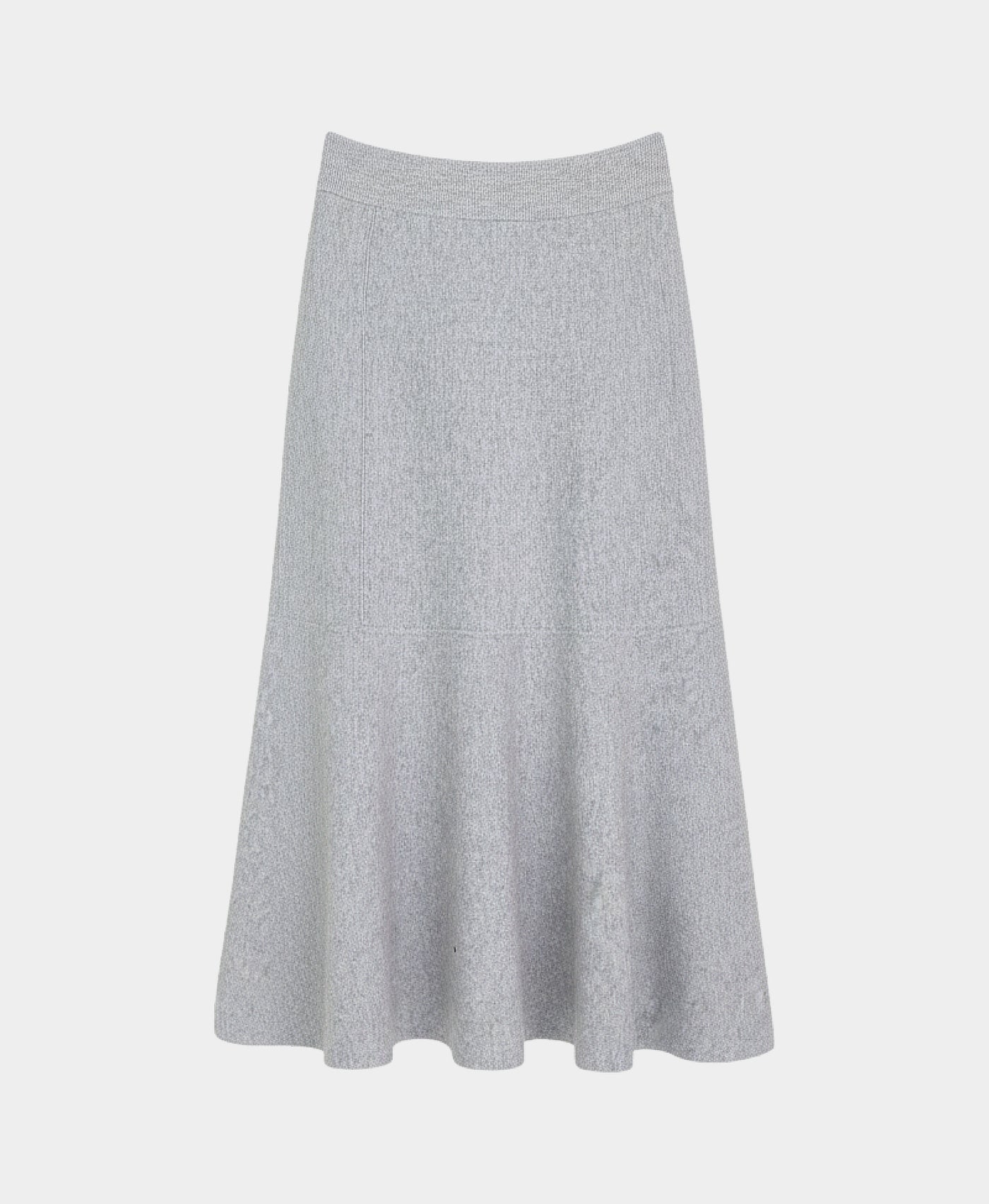 Soft Feel Seamed Knit Midi Skirt view 3