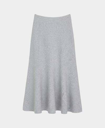 Soft Feel Seamed Knit Midi Skirt image 3