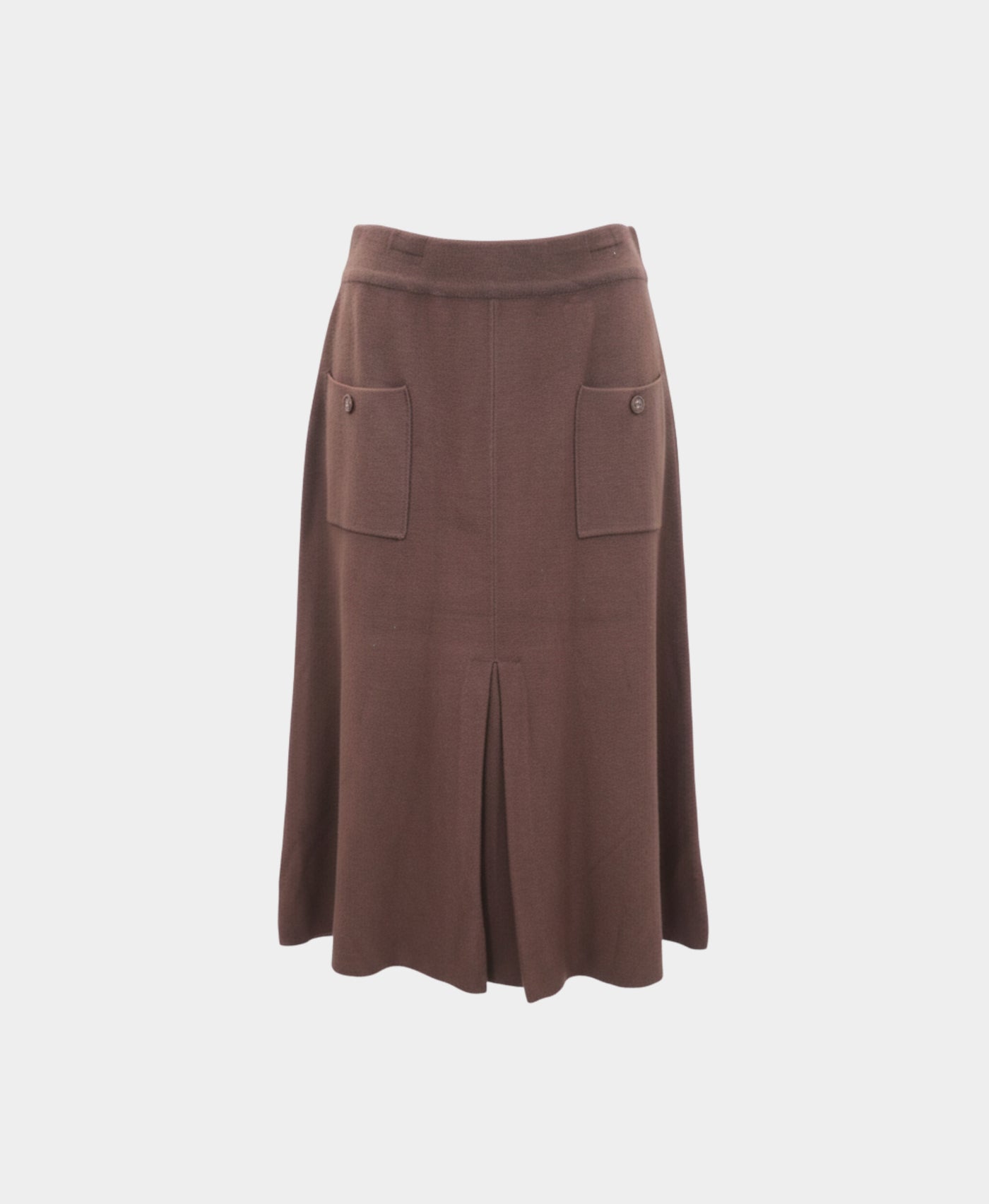Soft Feel Pleated Knit Midi Skirt view 3