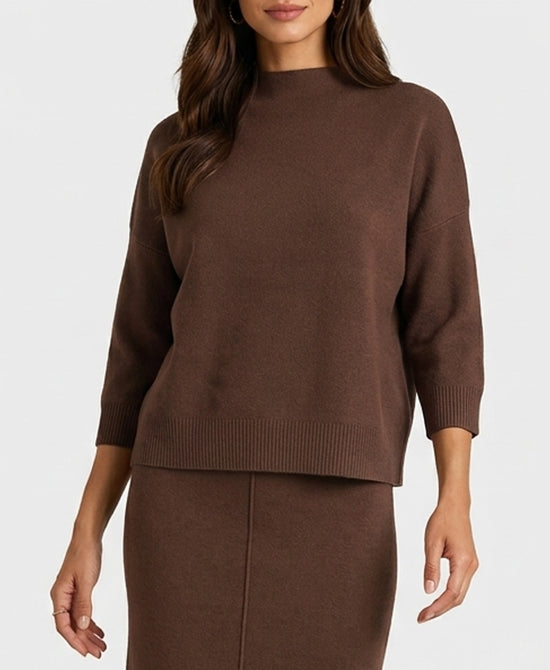 
Plush Knit Sweater in BROWN view 1