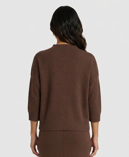 
Plush Knit Sweater in BROWN view 2