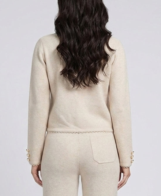 
Plush Knit Cardigan in CREAM view 2