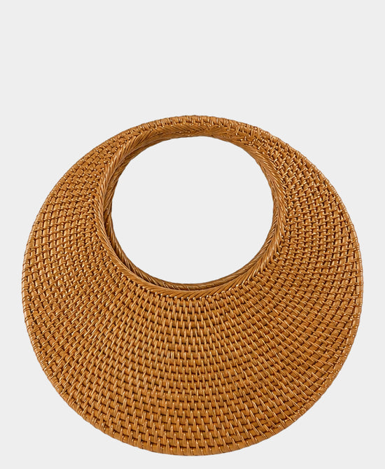 
Woven Straw Circle Handbag in NATURAL view 1