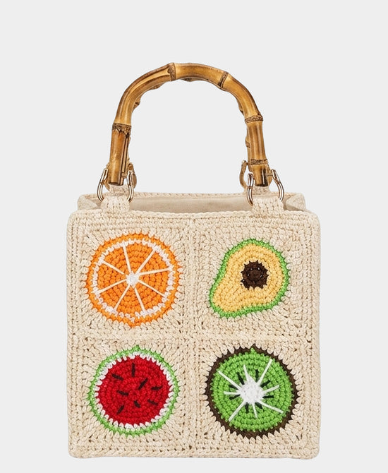 
Crochet Fruit Handbag in MULTI view 2