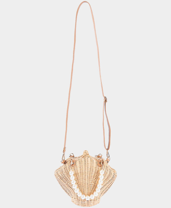 
Straw Seashell Handbag in BEIGE view 2
