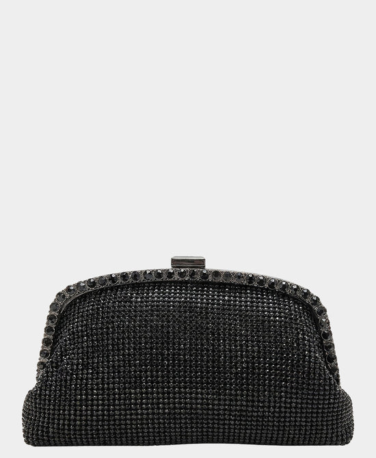 
Crystal Evening Clutch Bag in BLACK view 1