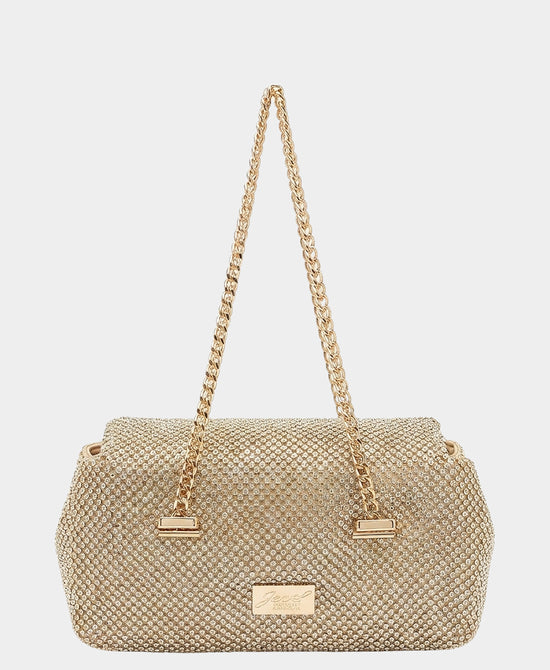 
Crystal Mesh Shoulder Evening Bag in GOLD view 2