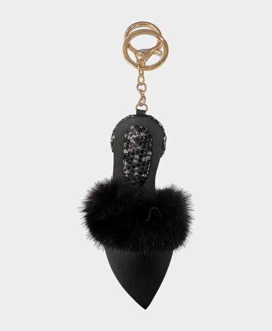 Crystal Mink Slipper Keychain/Bag Charm view 