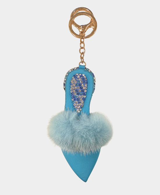 Crystal Mink Slipper Keychain/Bag Charm view 
