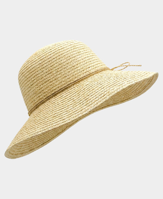
Straw Hat w/ Tie Detail in NATURAL view 2
