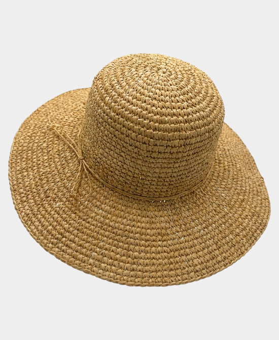 
Straw Hat w/ Tie Detail in NATURAL view 2