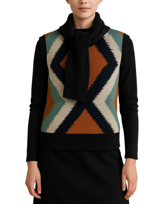 Colorblock Sweater Vest view 