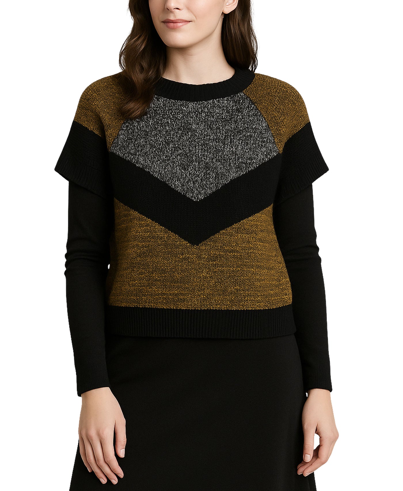 Colorblock Sweater Vest view 1