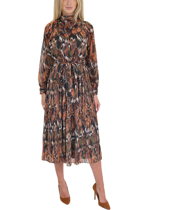 Chiffon Print Midi Dress view 