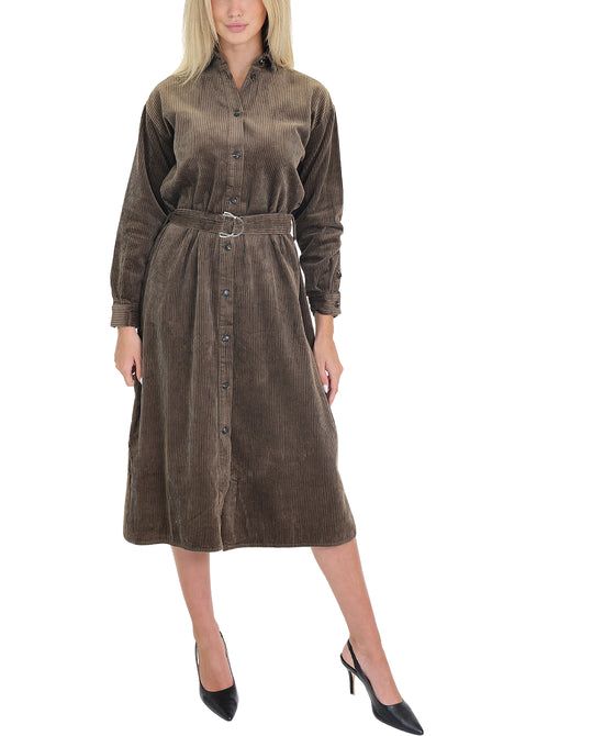 Corduroy Shirt Dress view 