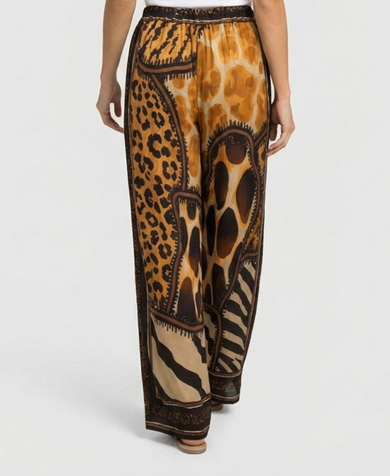
Animal Print Pants in CAMEL/BLACK view 2